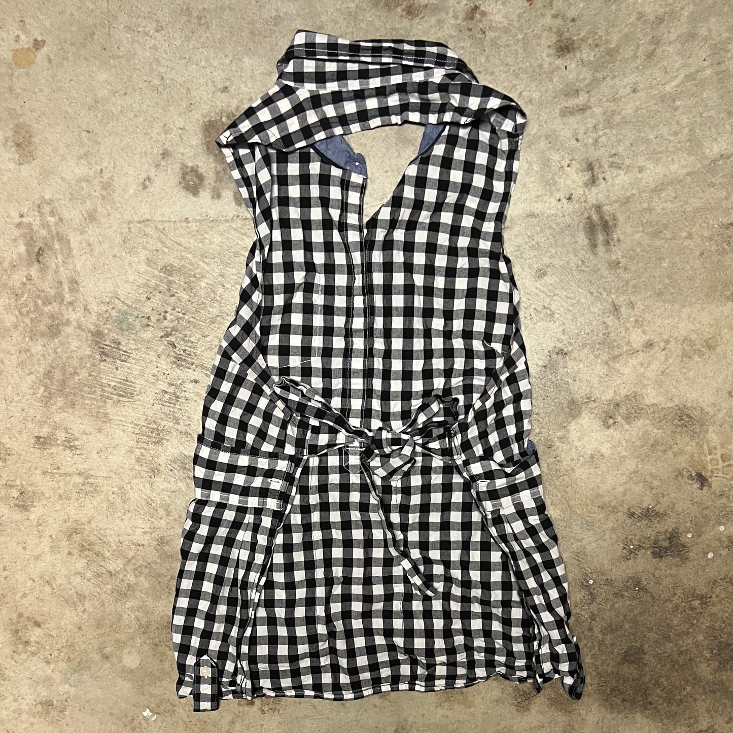 (S/M) Tommy Hilfiger open back halter button up