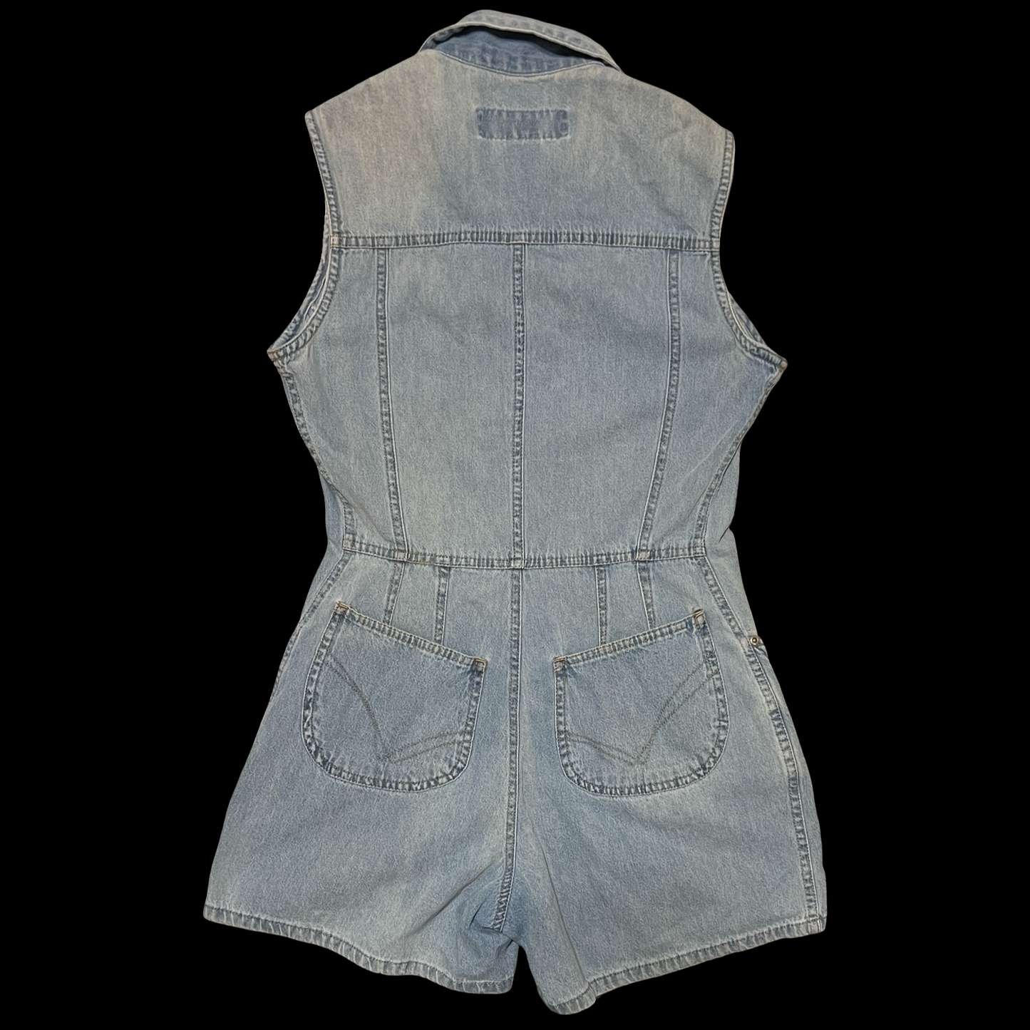 (S) no boundaries denim mini romper