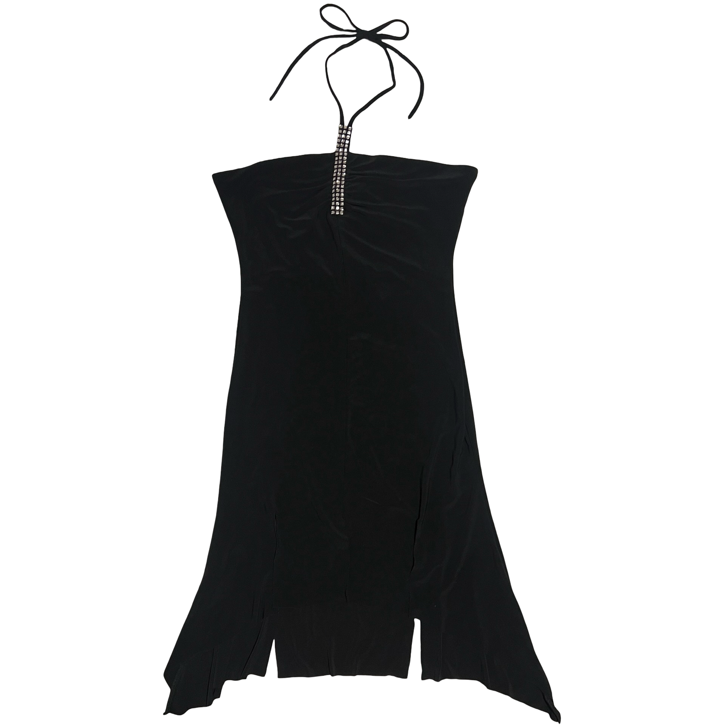 (L) y2k sabora midi flowy halter dress