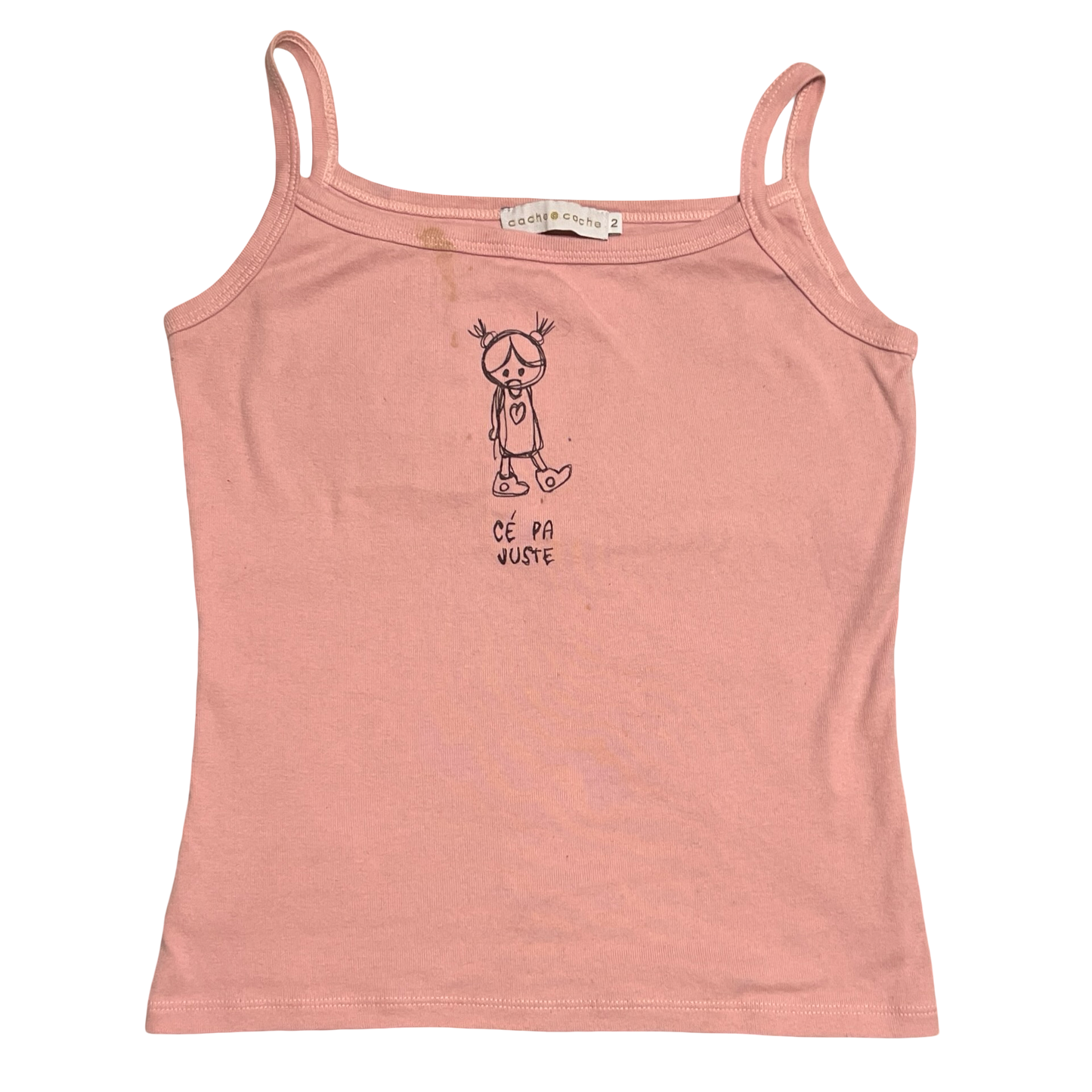 (2) cache cache its not fair tank top