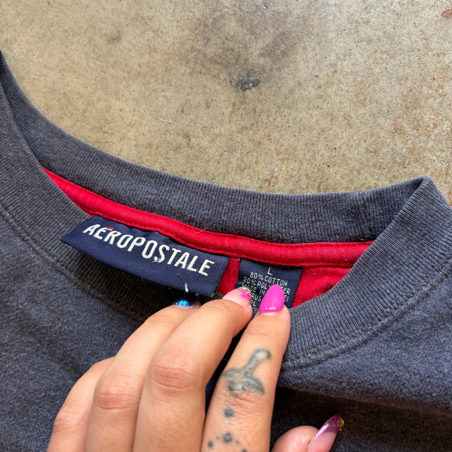 (L) Aeropostale athletic division crewneck