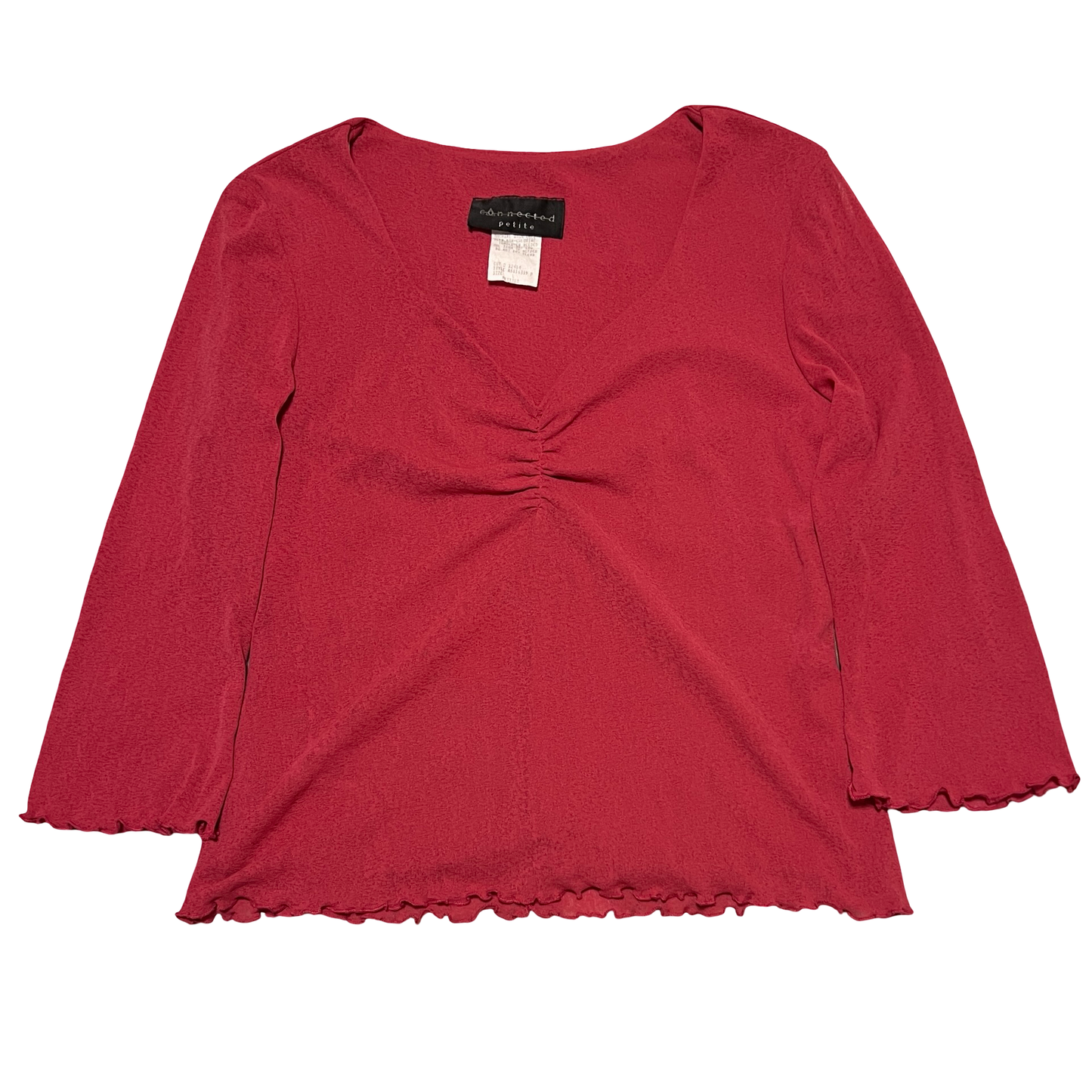 (L) vintage connected petite pink top