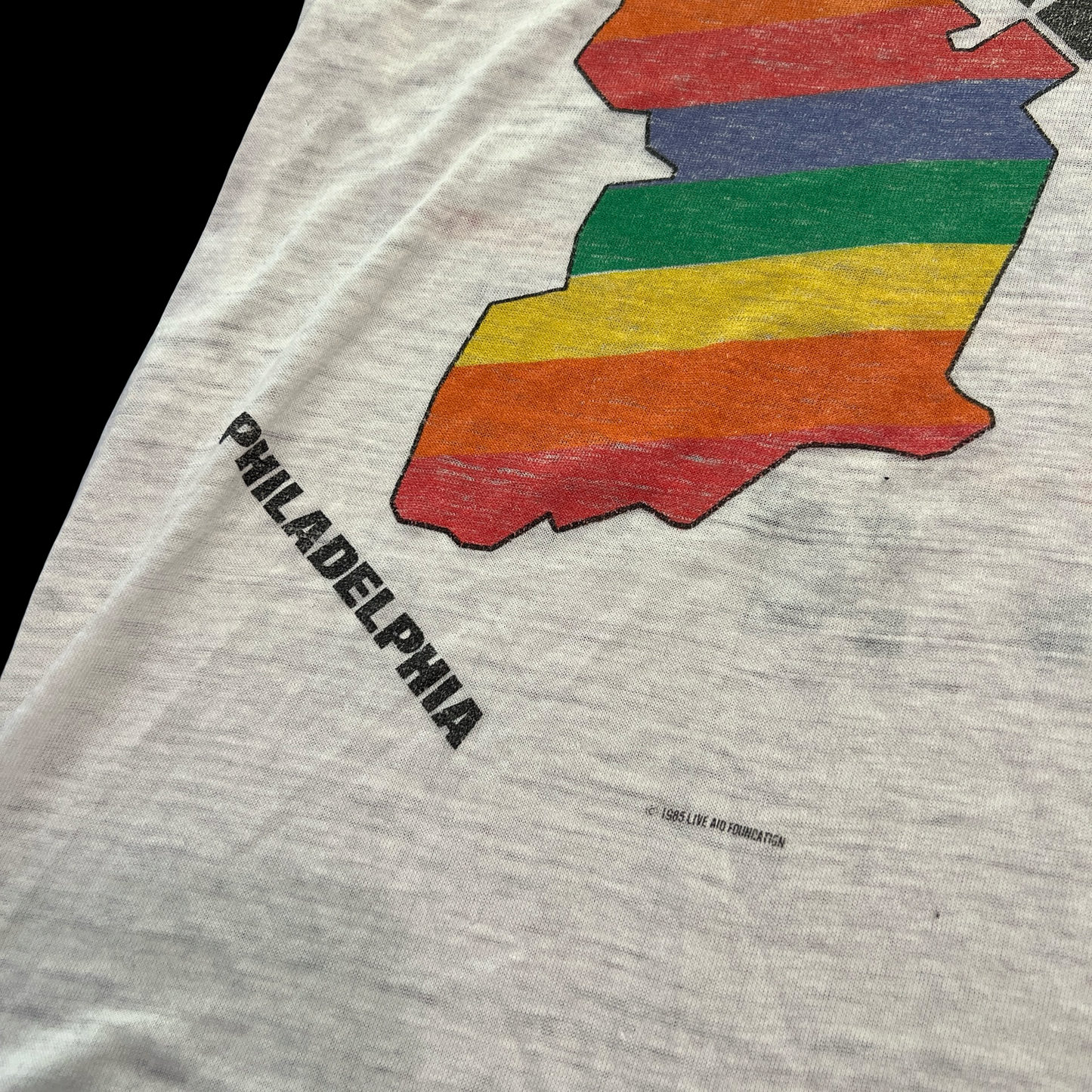 (S) 1985 Live aid concert tee
