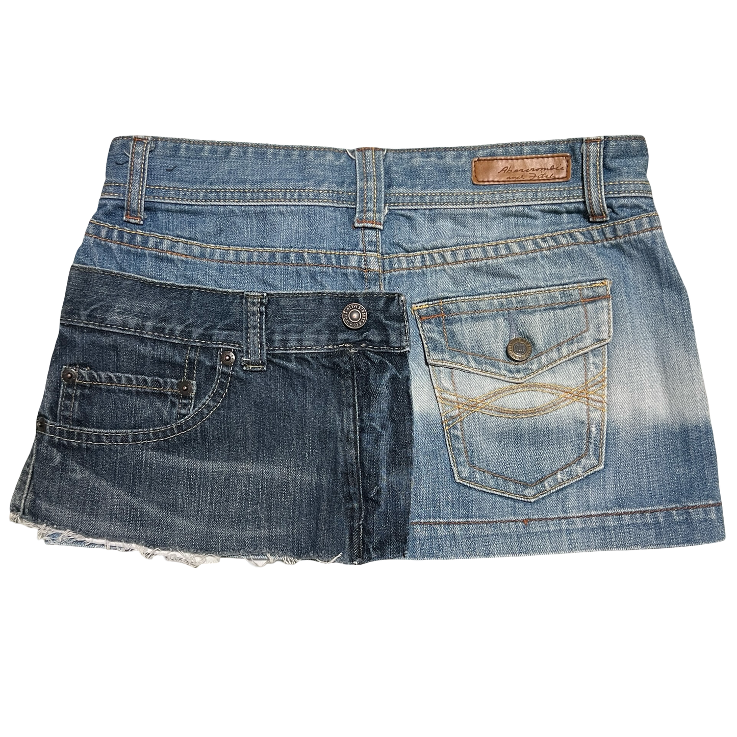 (0) abercrombie & fitch reworked mini skirt