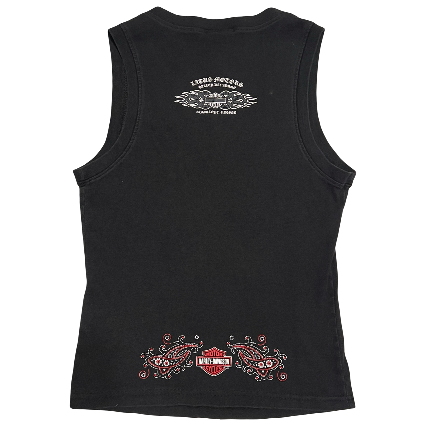 (XL) 2007 harley davidson paisley tank top
