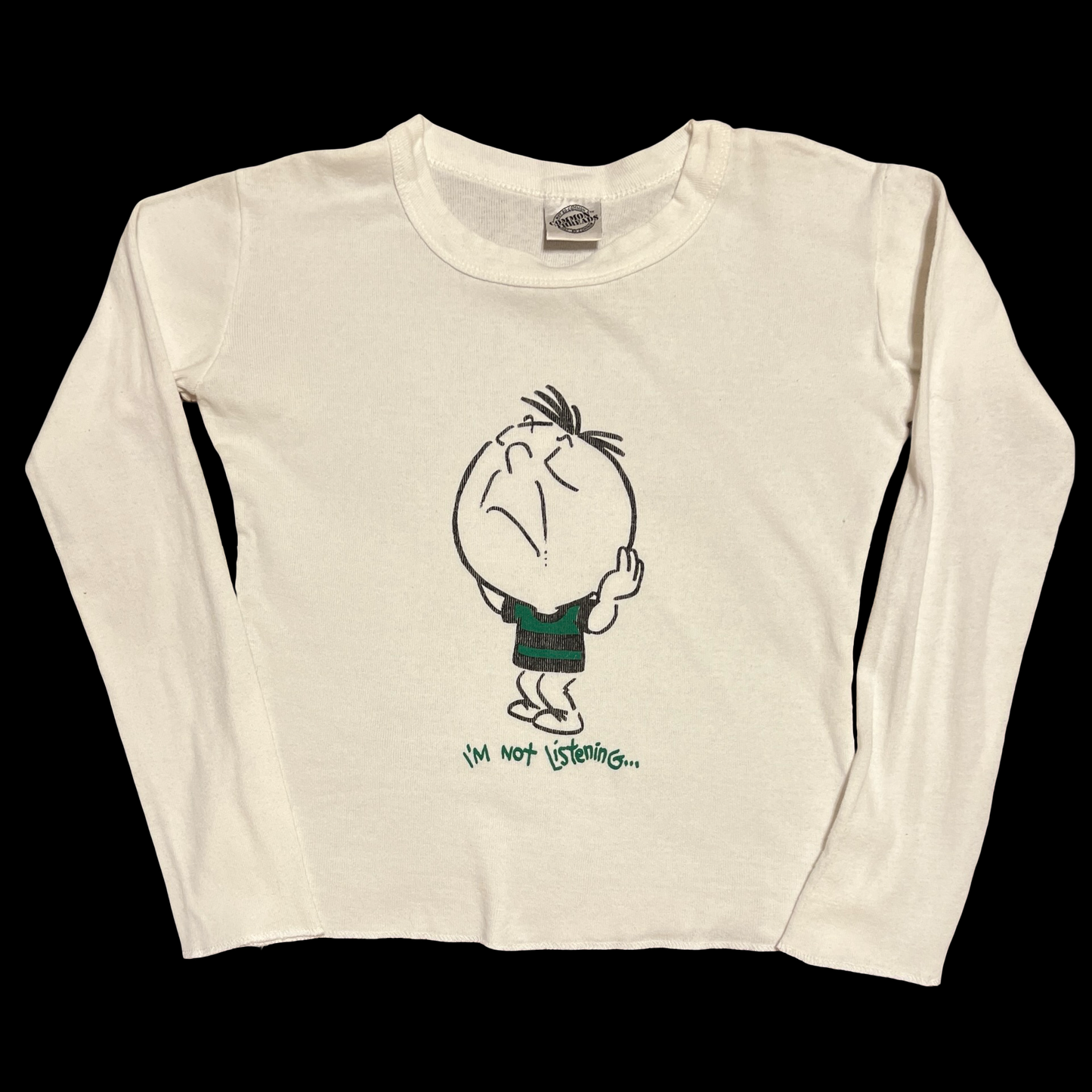 (XS/S) not so common threads baby tee long-sleeve