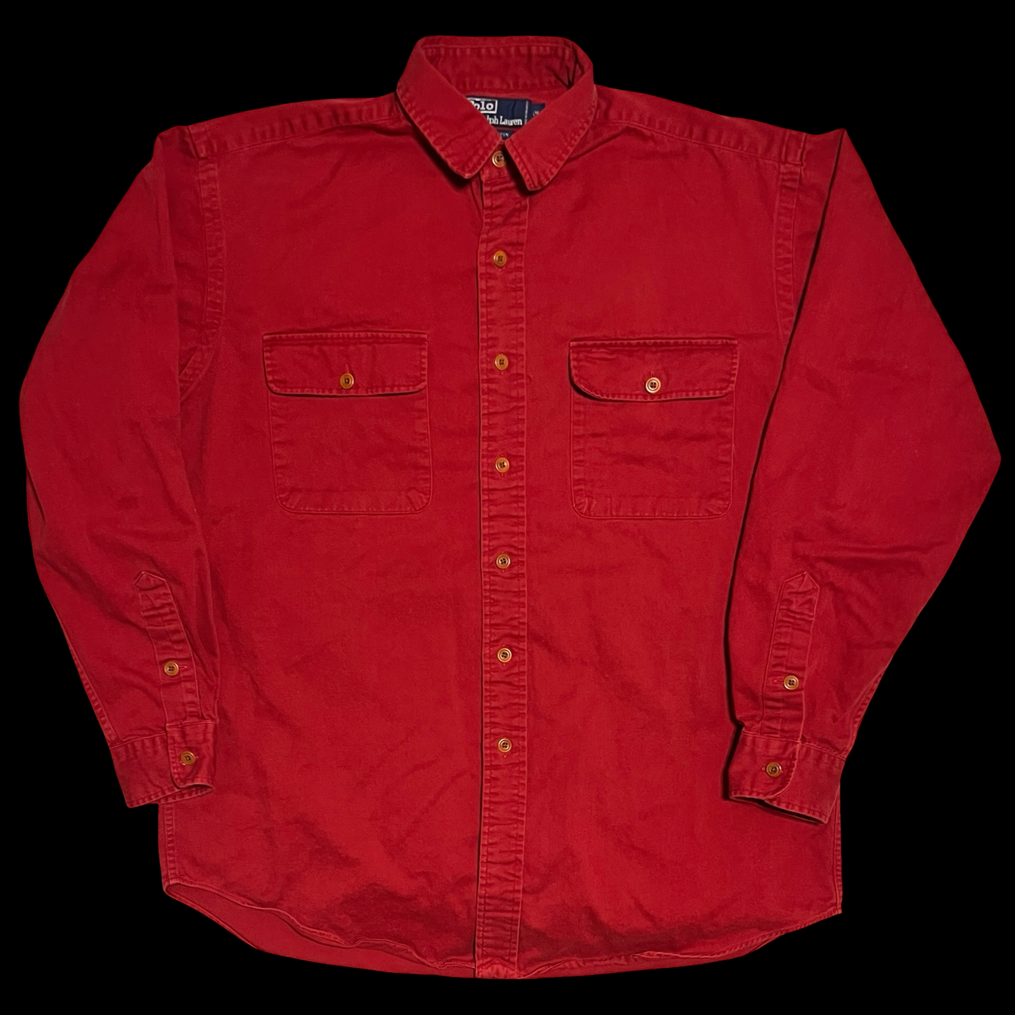 (M) polo ralph lauren sportsman rod & gun club button down shirt
