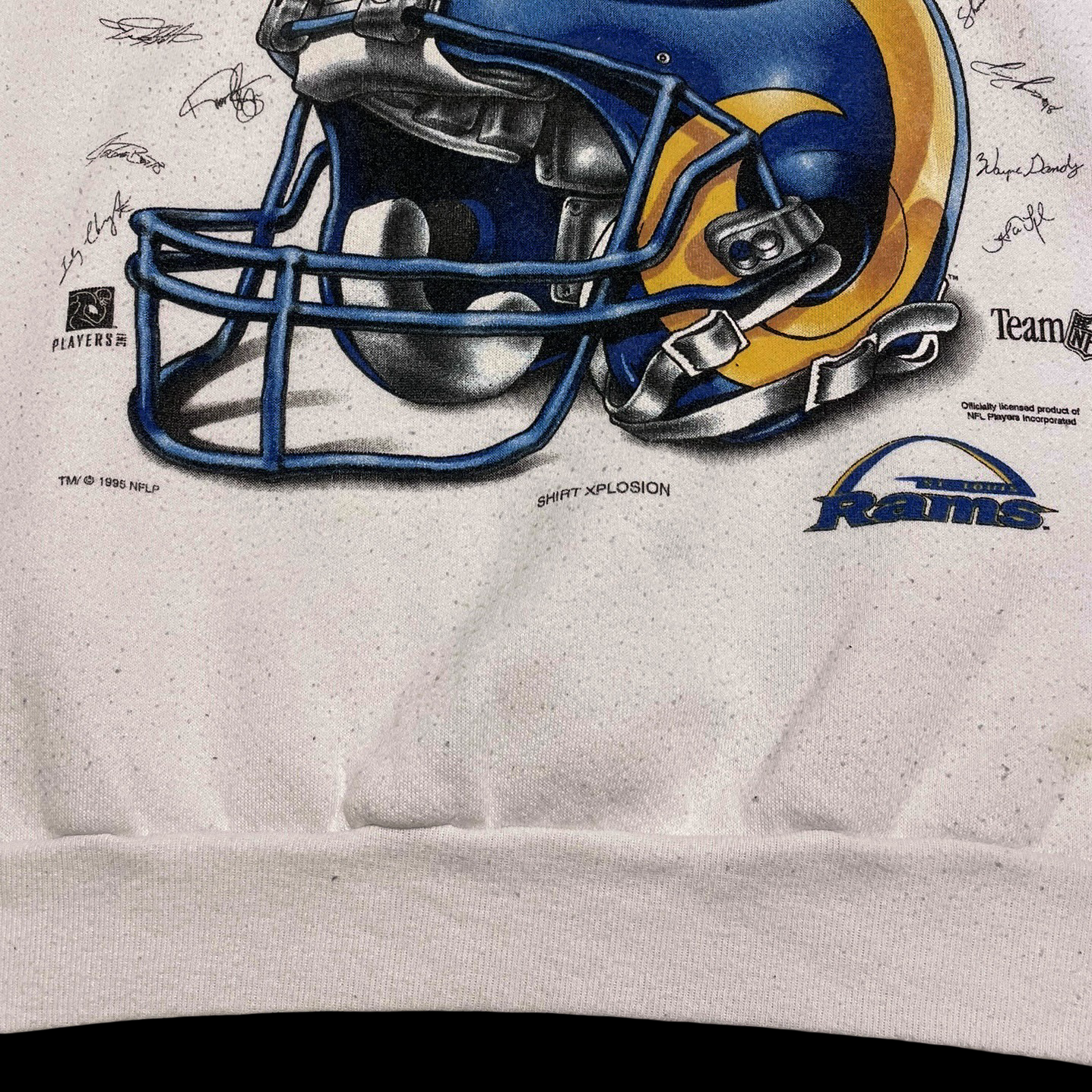 (L) 1995 St.louis rams crewneck