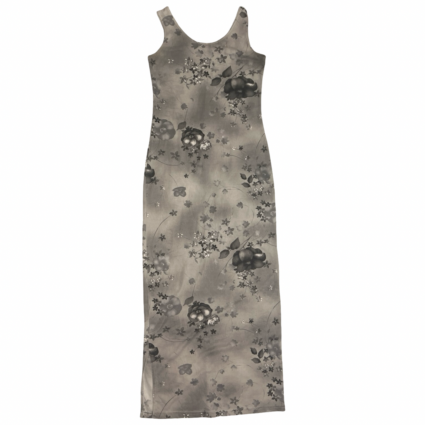 (S) pretty girl maxi slit dress