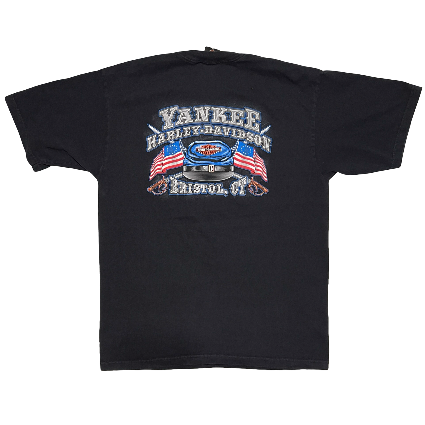 (XL) yankee harley davidson tee