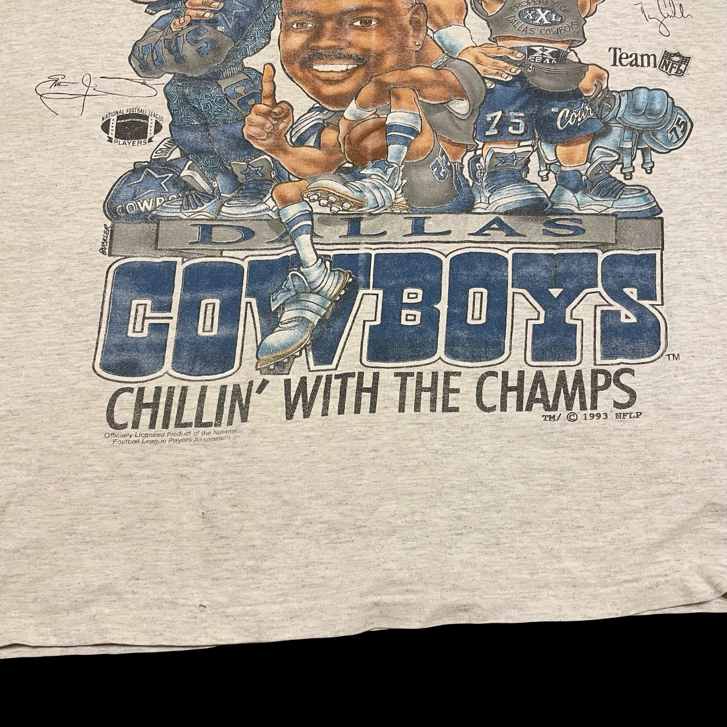 (XXL) 1993 Cowboys caricature tee