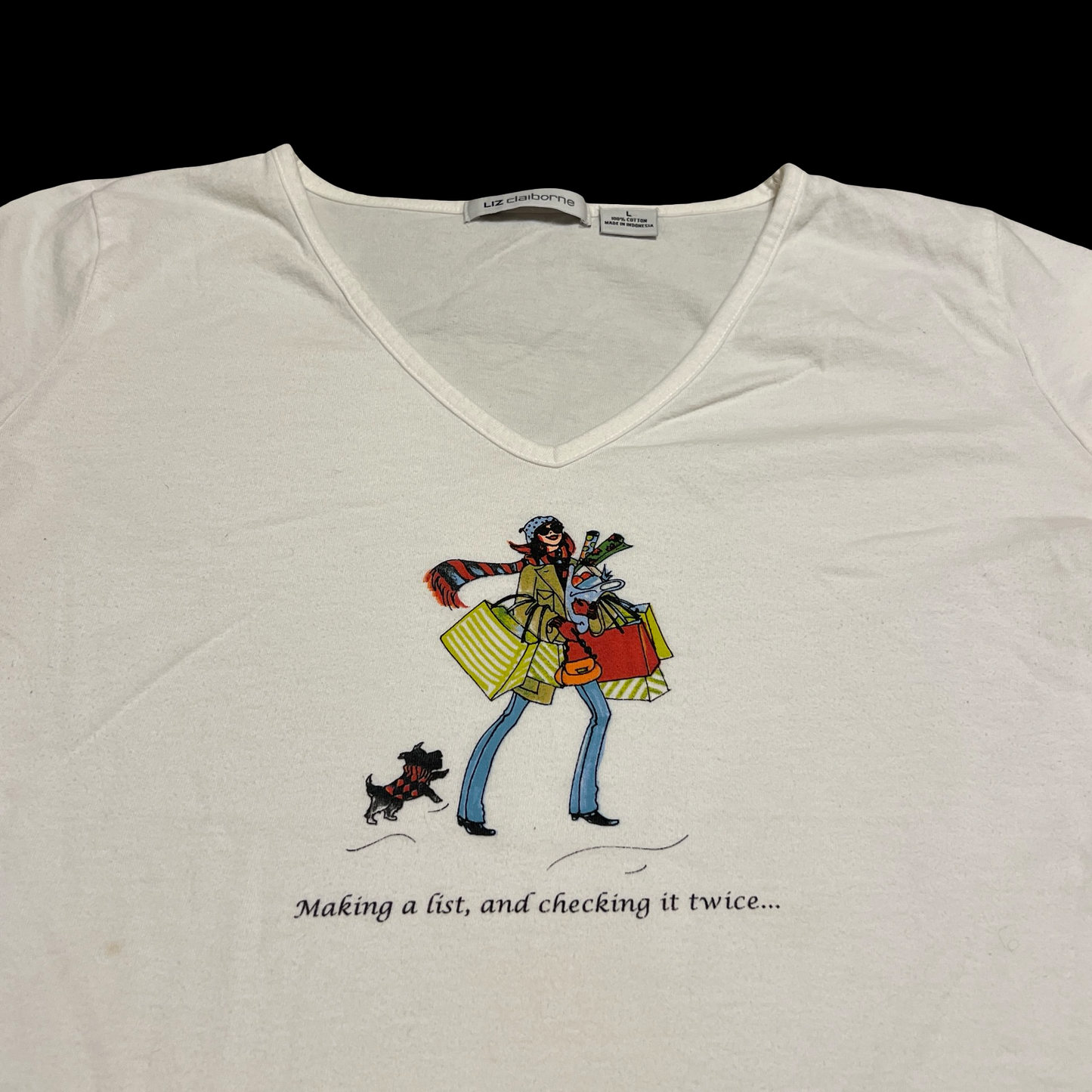 (L) liz claiborne making a list shirt
