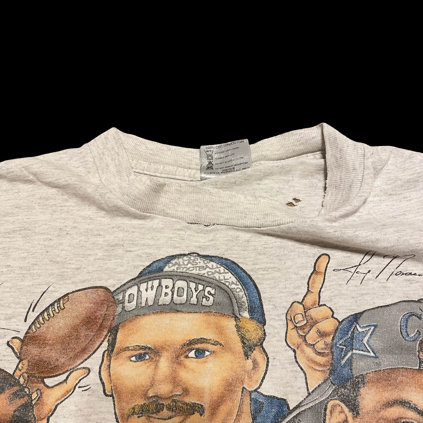(XXL) 1993 Cowboys caricature tee