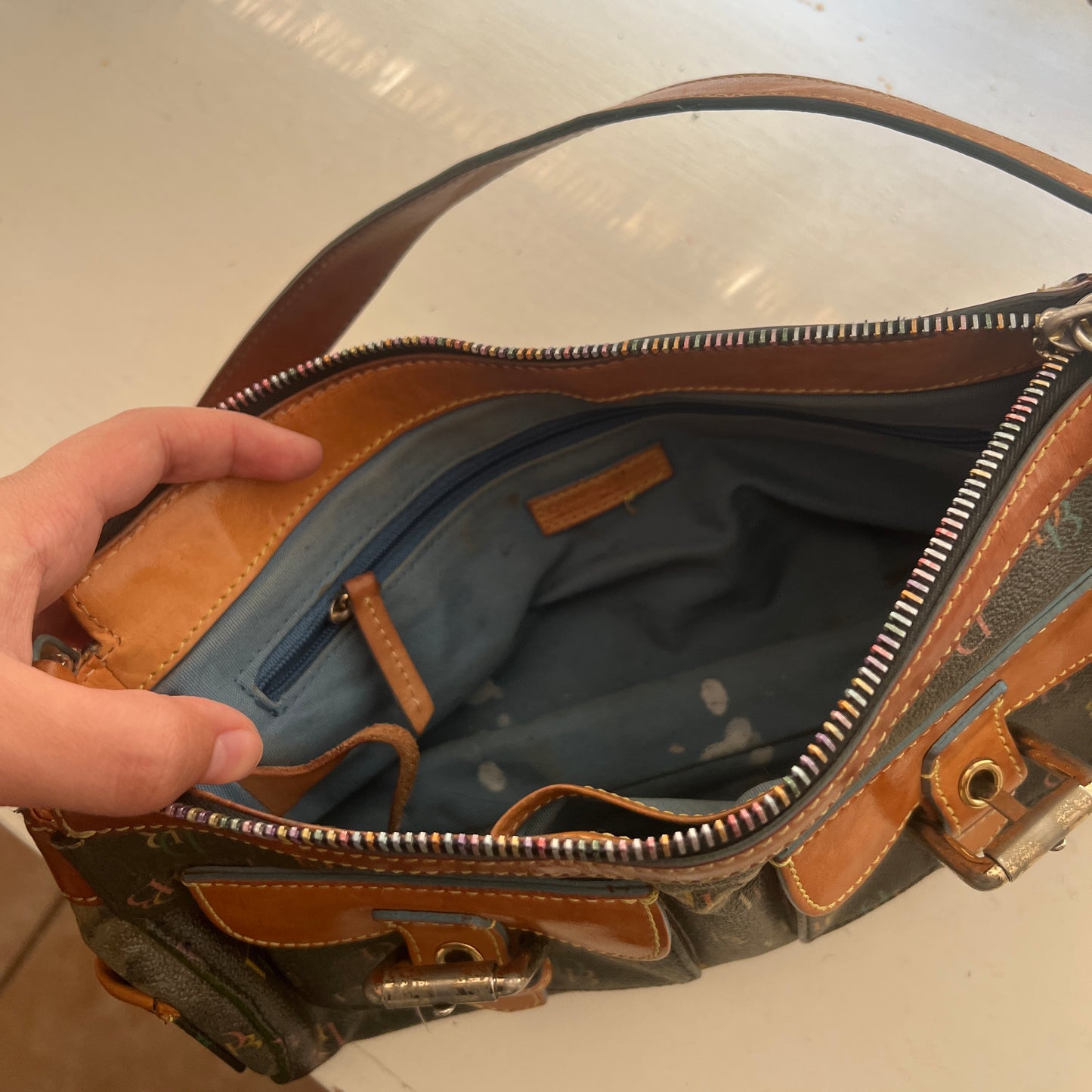 Y2K dooney & bourke monogram pocketed purse