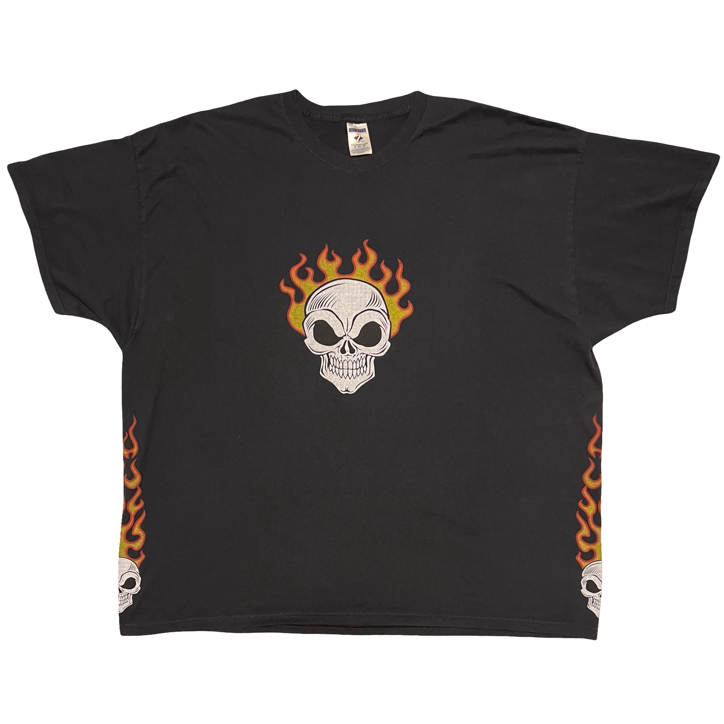 (4X) skull flame tee