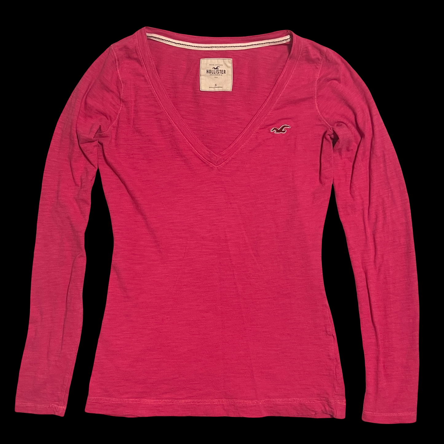 (S) pink hollister long-sleeve
