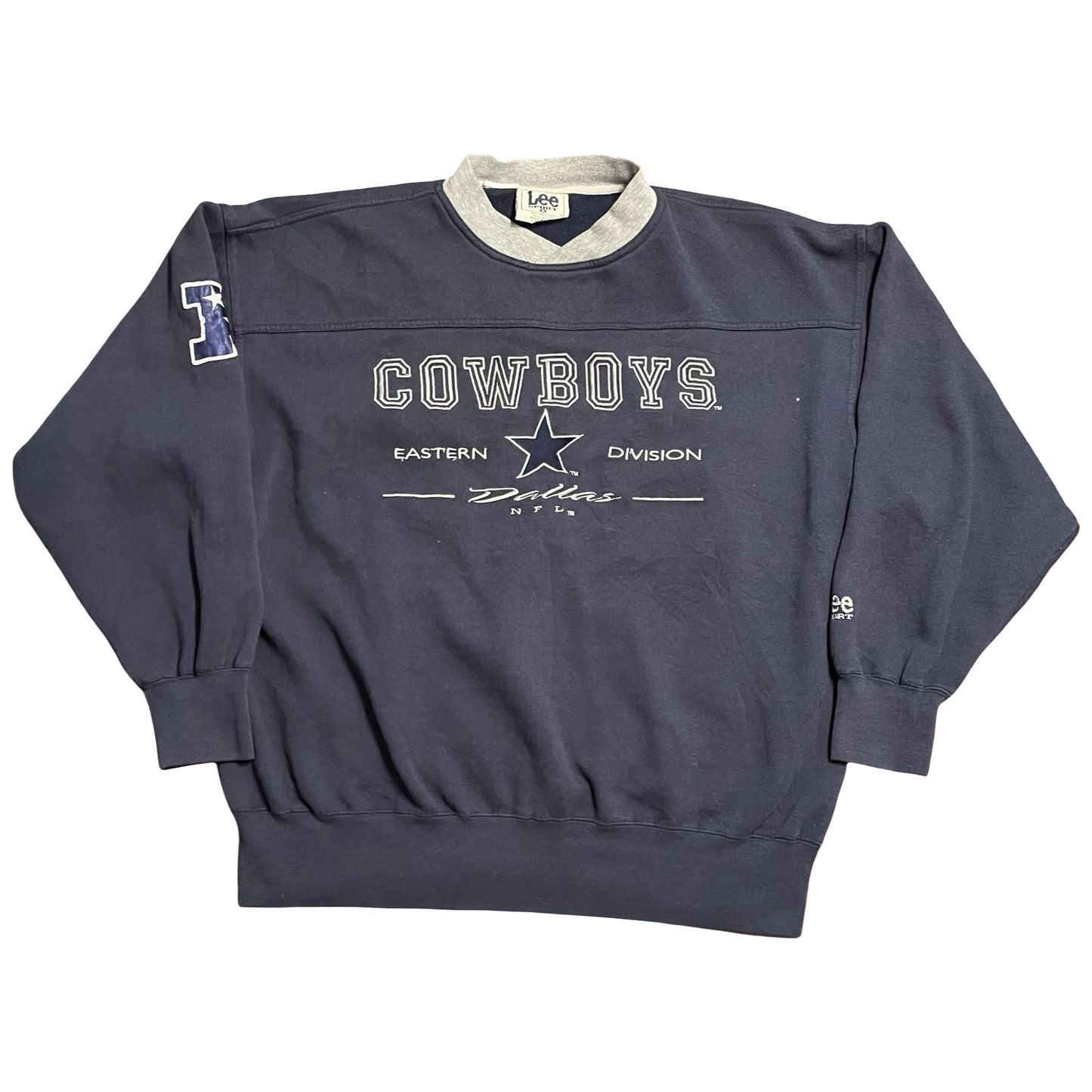 (L) lee sport cowboys crewneck