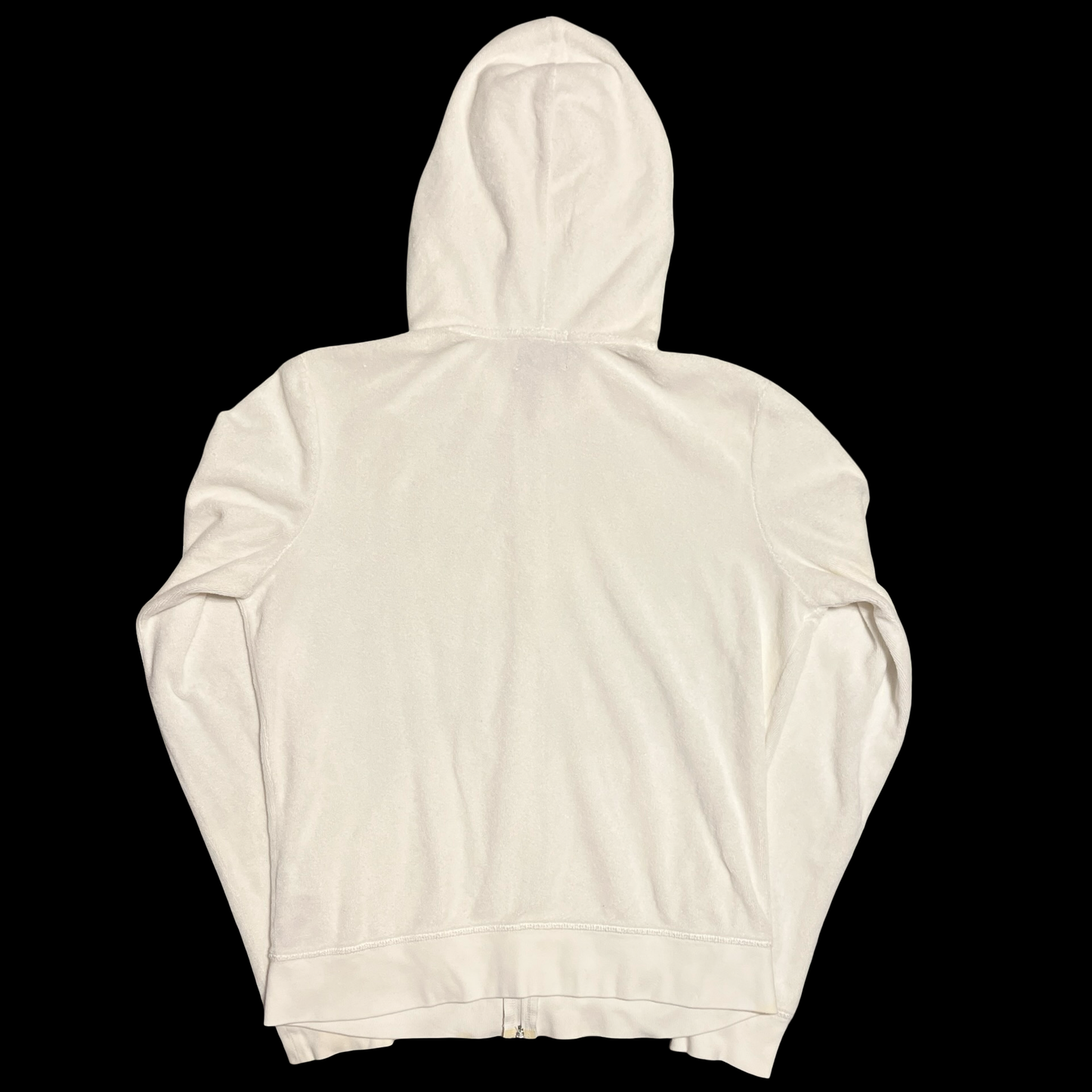 (XL) vintage juicy couture white velour jacket