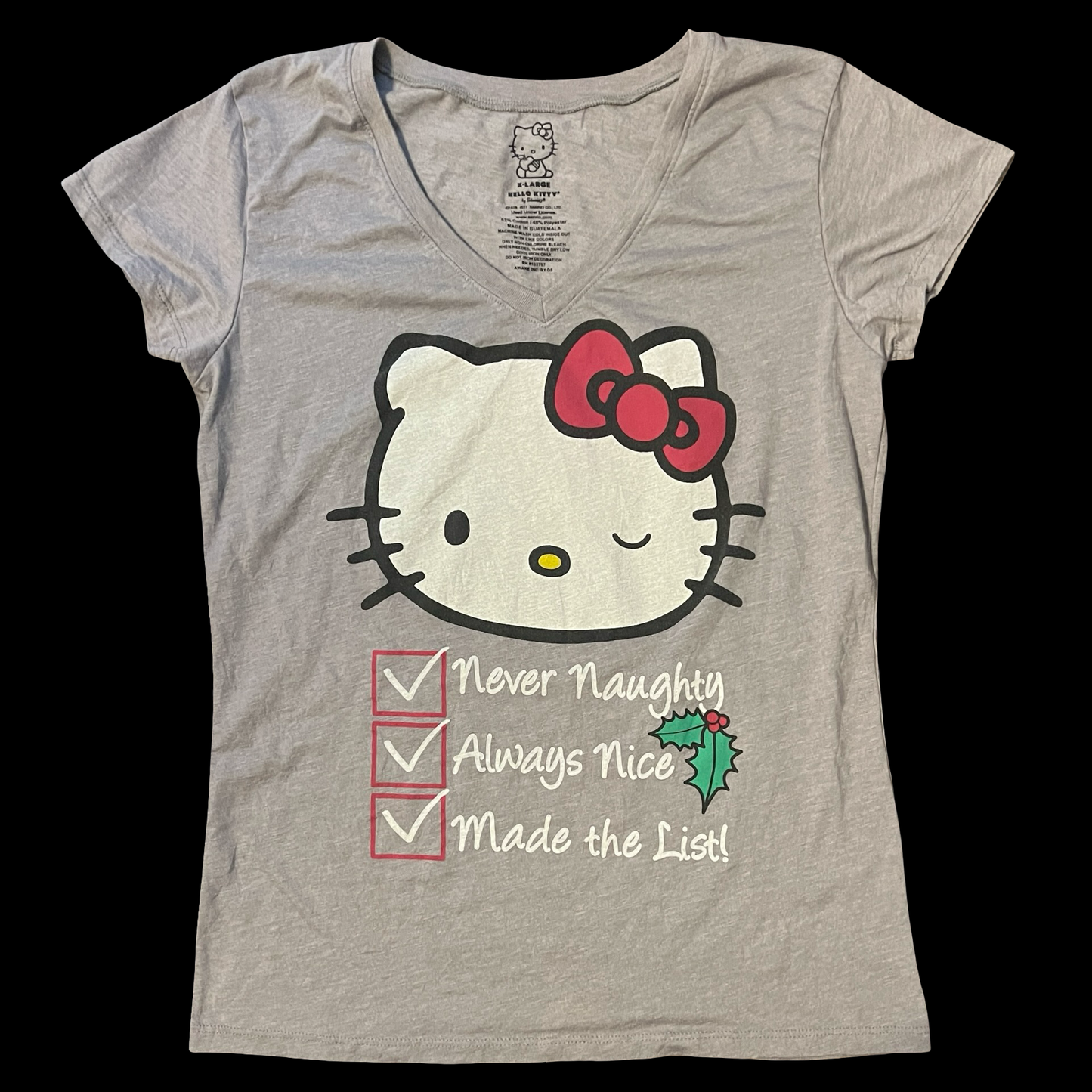(XL) always nice hello kitty tee