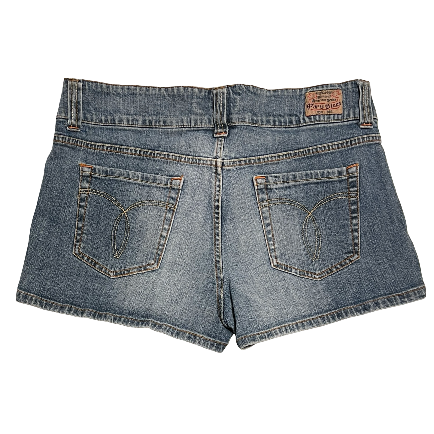 (13) paris blues denim mini shorts