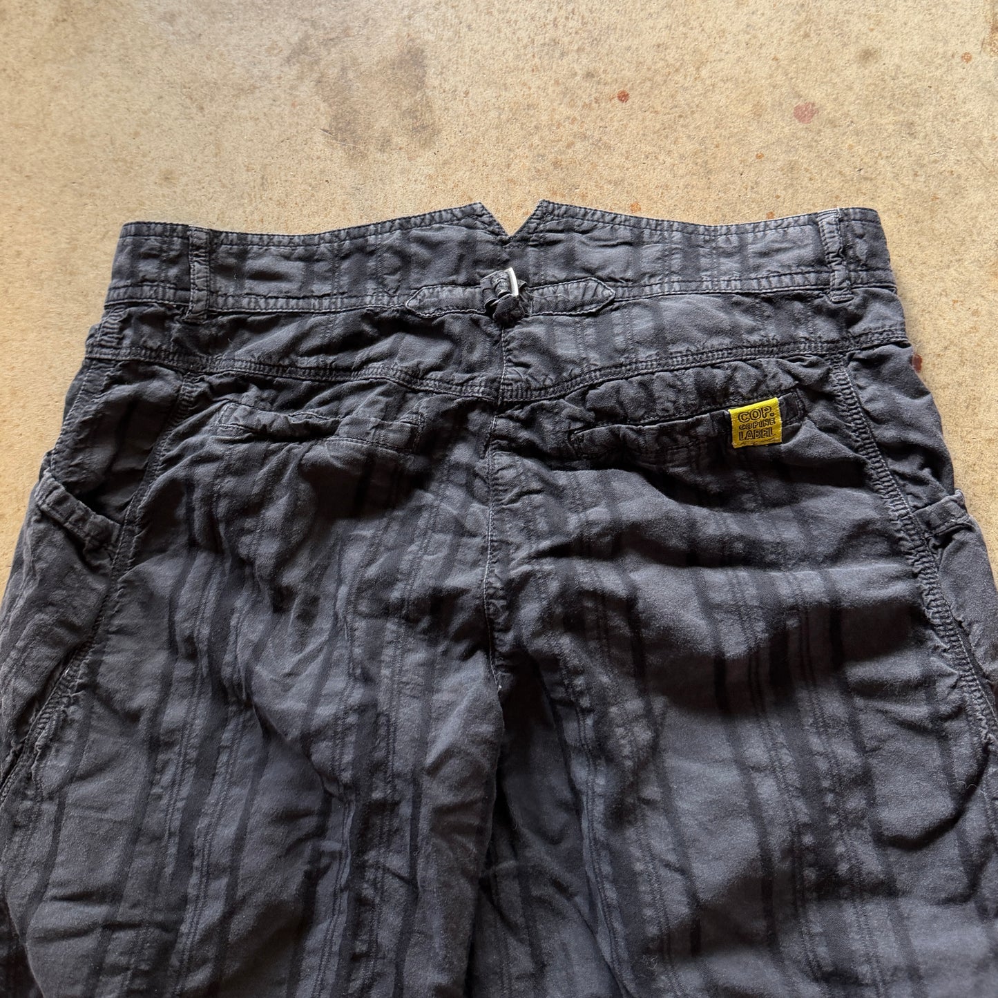 (38) cop copine striped capri pants