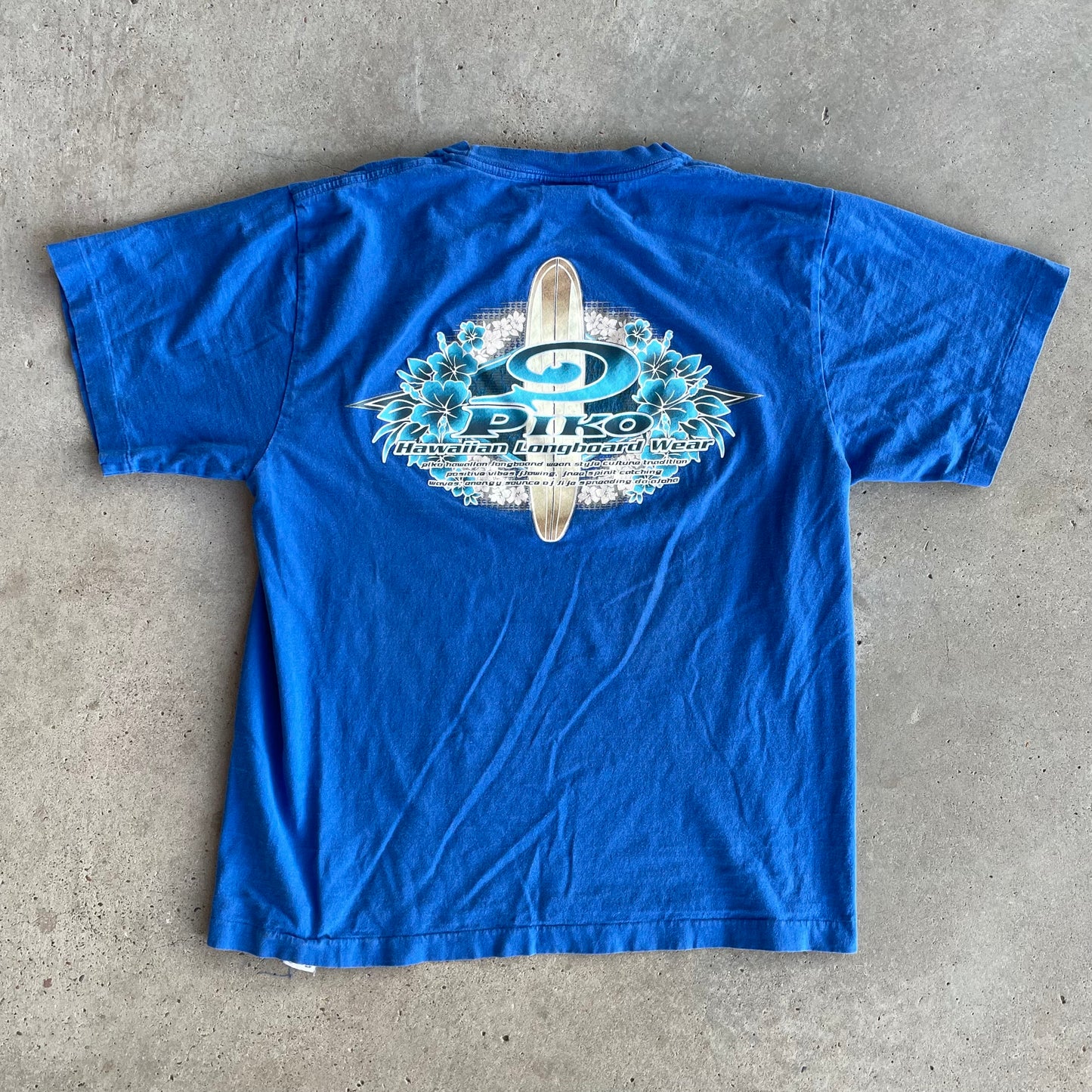 (M) Piko hawaiian longboard wear tee