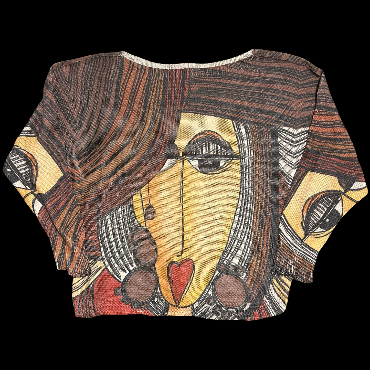 (XL) face sweater