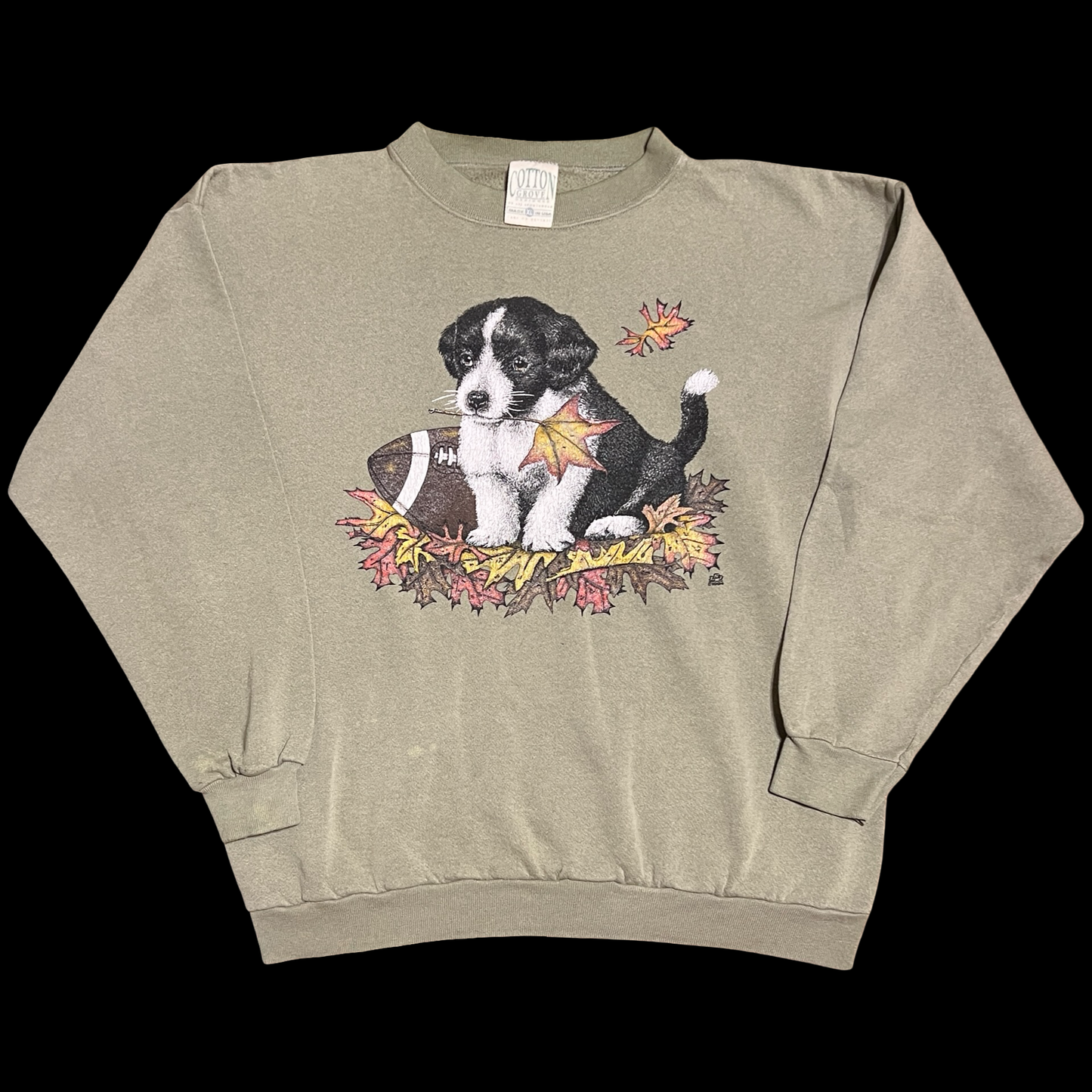 (XL) 1994 cotton grove green crewneck