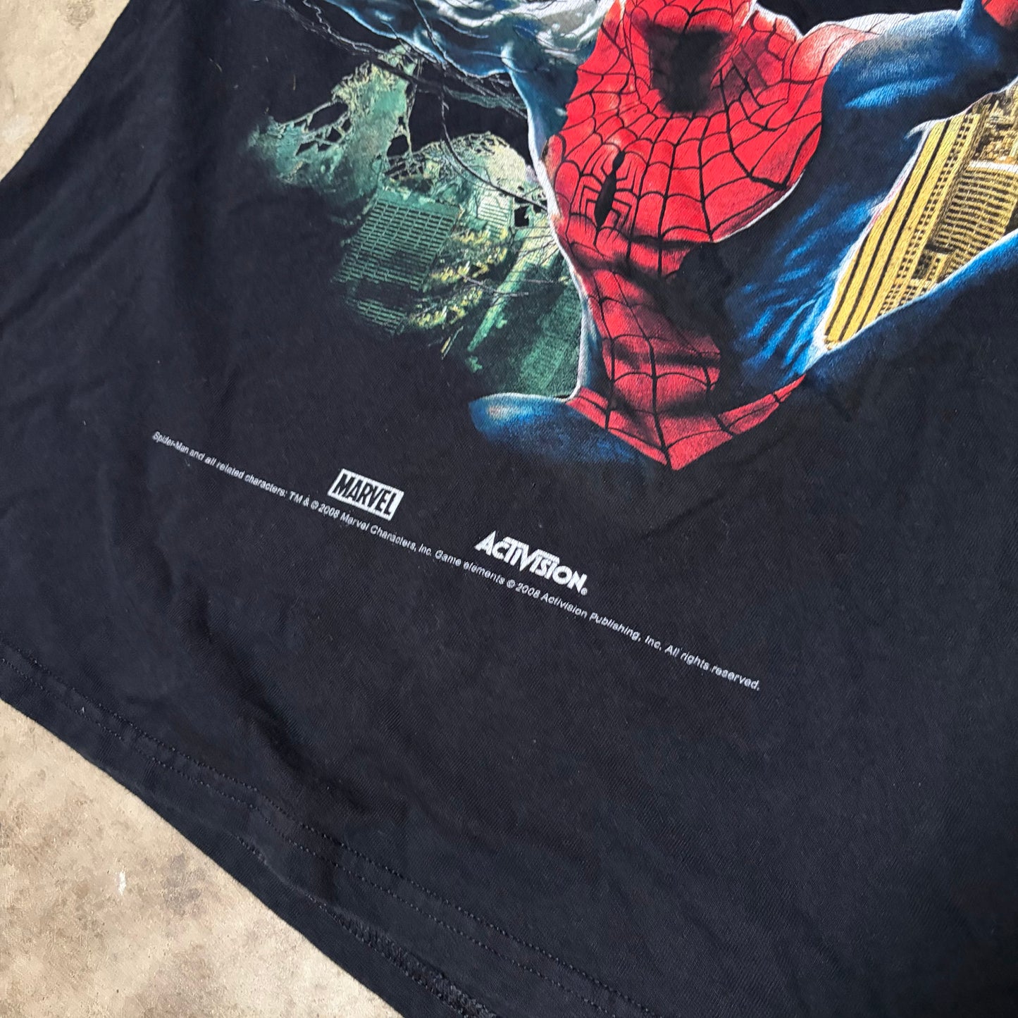 (XL) 2008 Spider-Man web of shadows tee