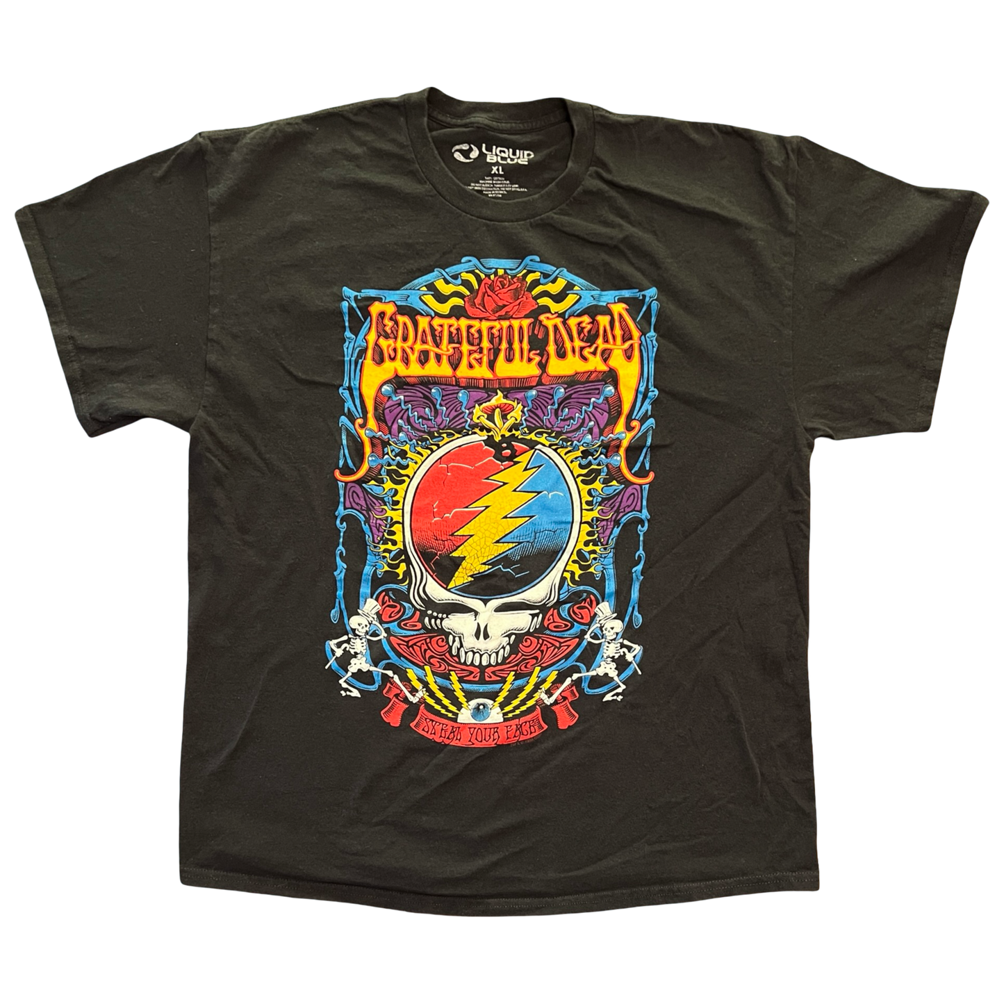 (XL) Grateful dead liquid blue tee
