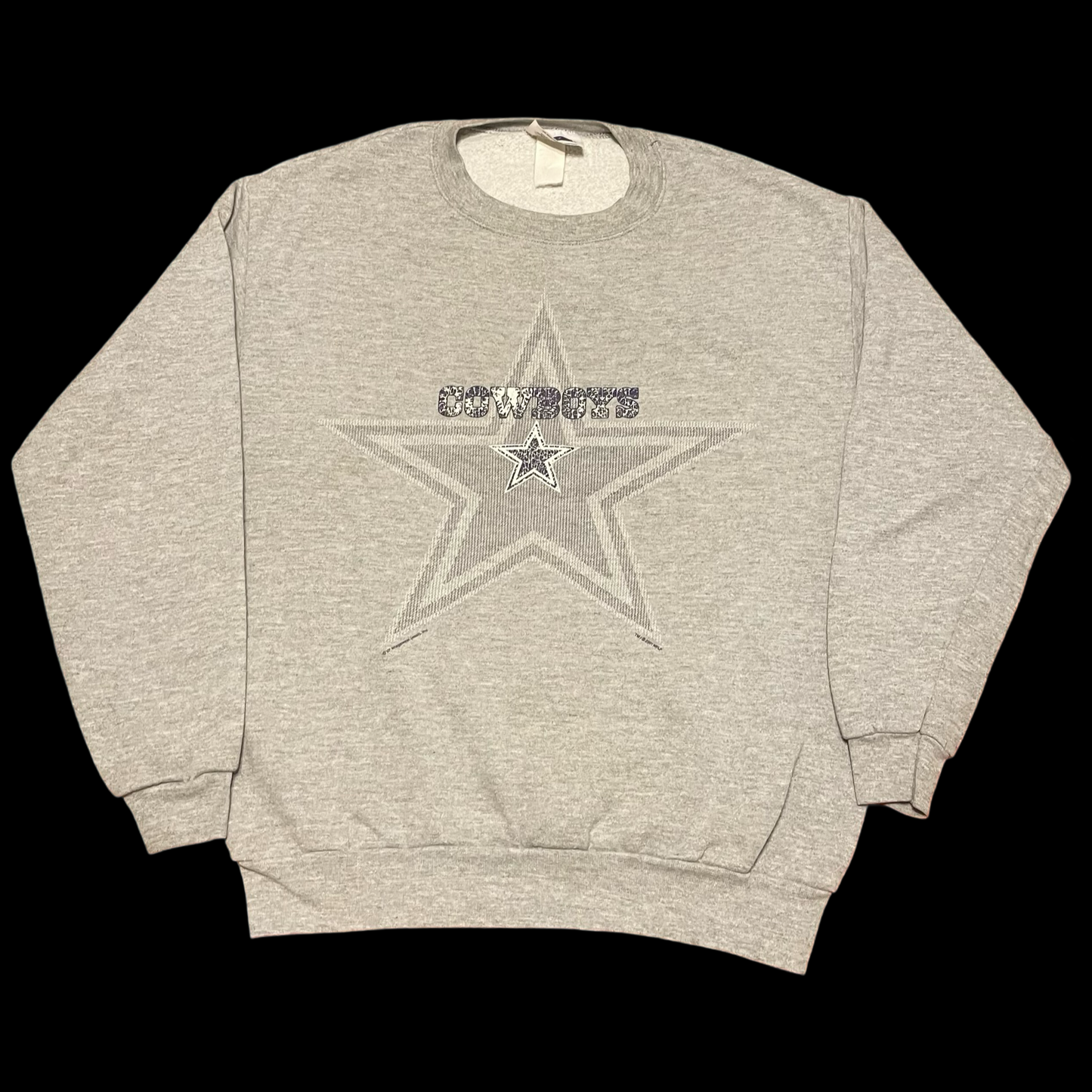 (M/L) 2001 Cowboys crewneck
