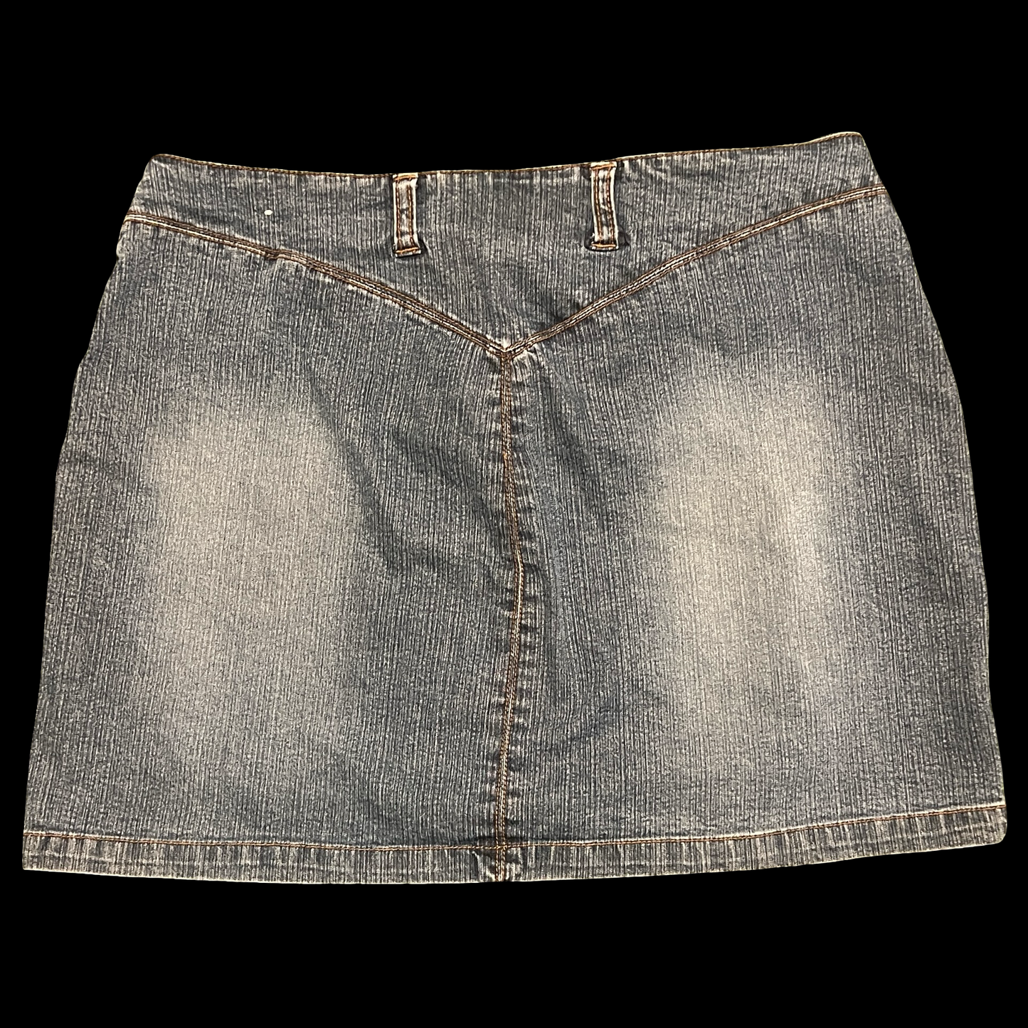 (11) tractor denim mini skirt
