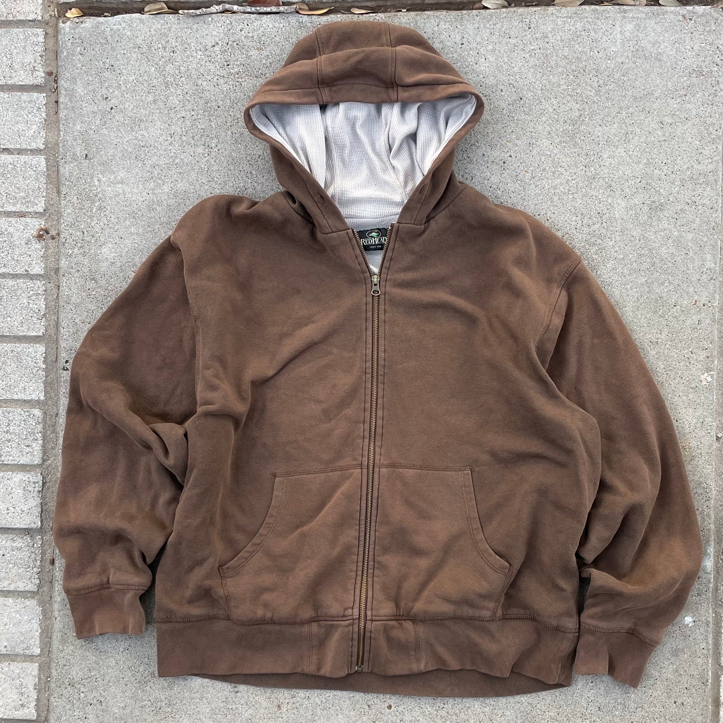 (XL) Redhead zip up hoodie