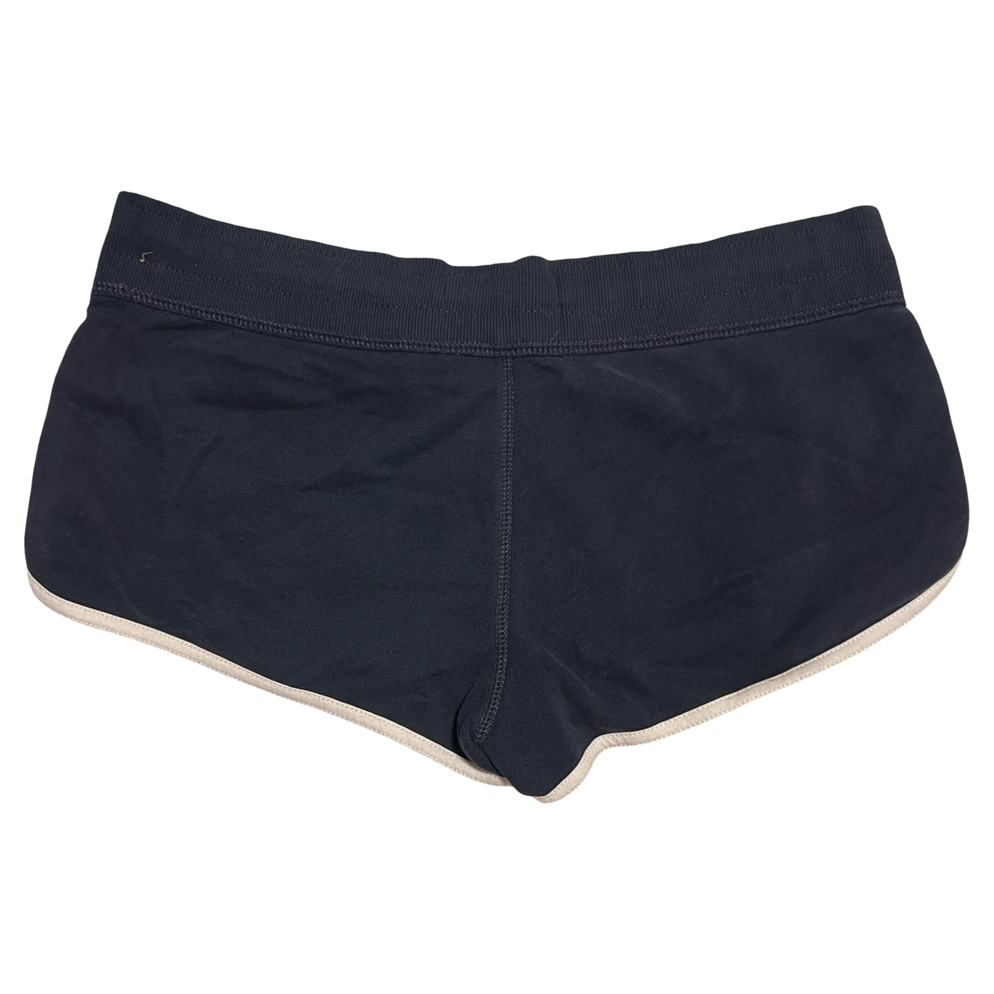 (L) hollister micro mini navy shorts