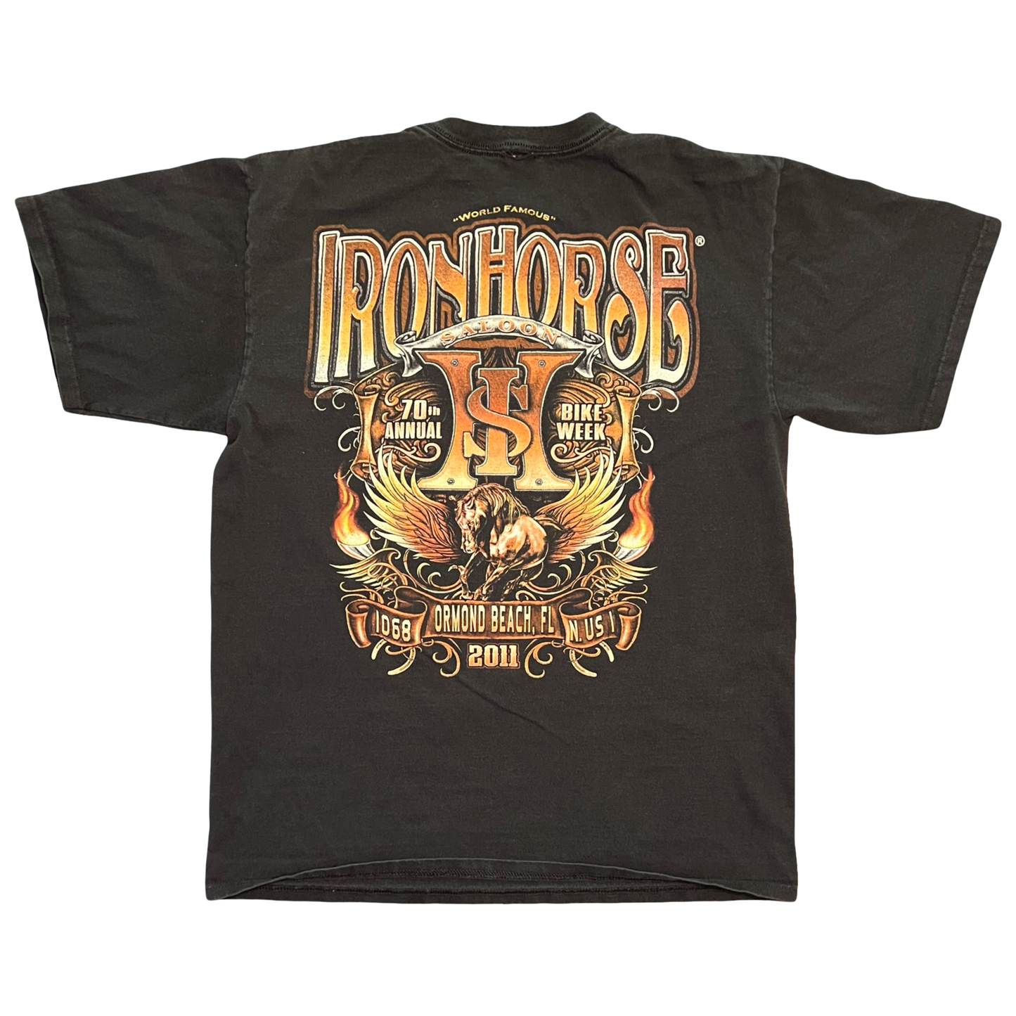 (L) Iron horse bike week tee