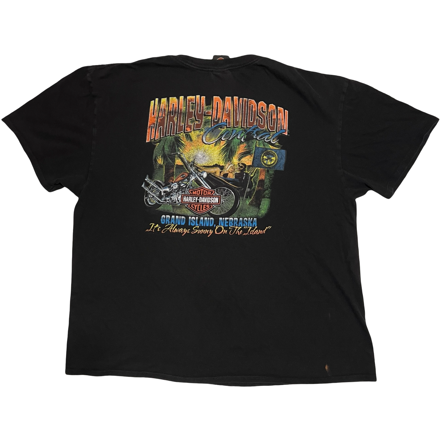 (3XL) grand island harley davidson tee