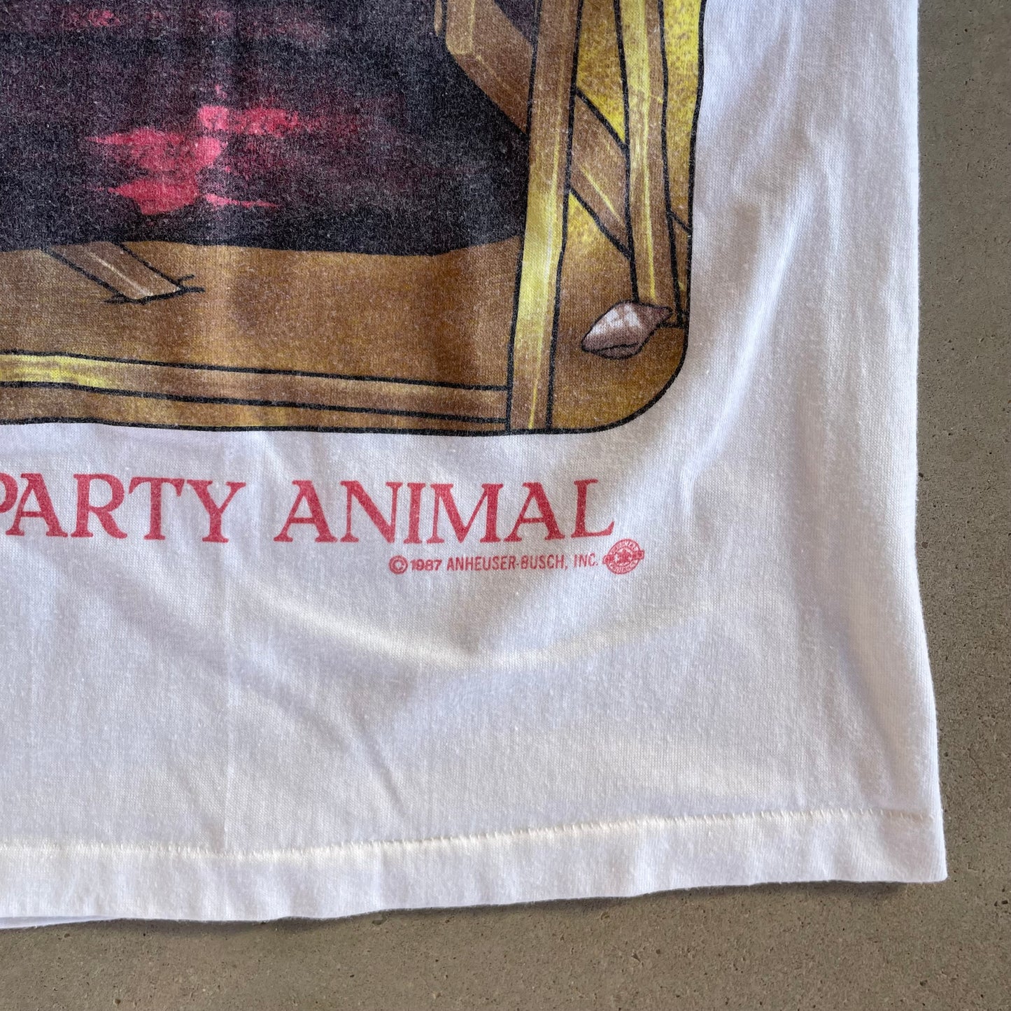 (L) 1987 Spuds Budlight tee