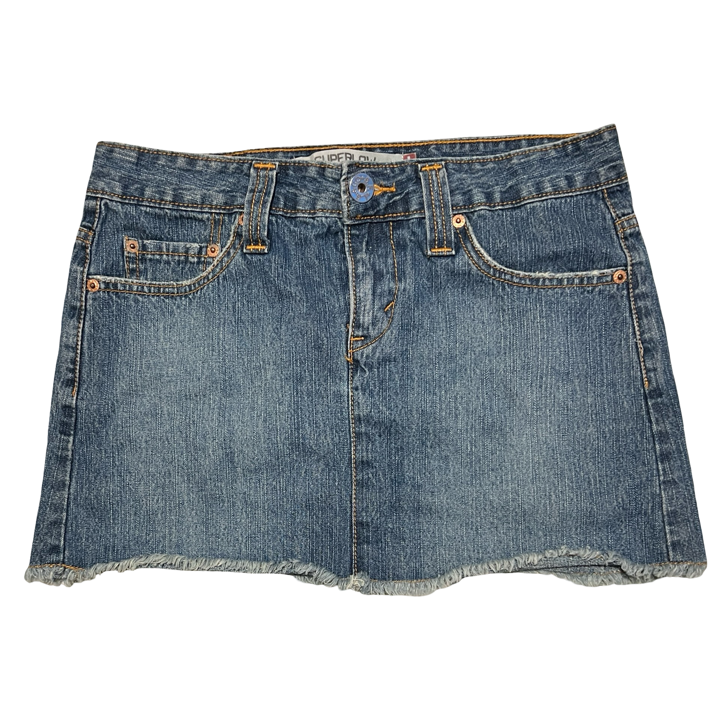 (7) levi's denim mini skirt