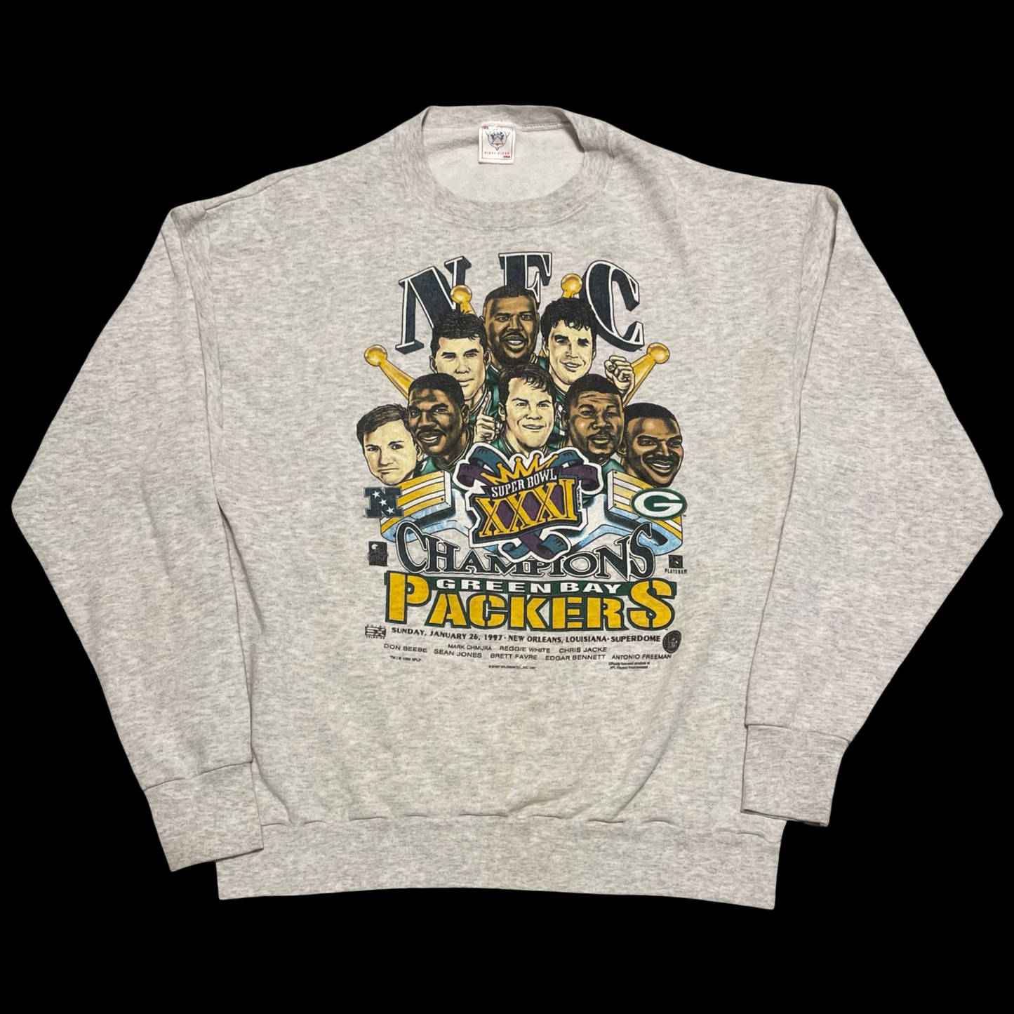 (XL) 1997 Green bay packers crewneck