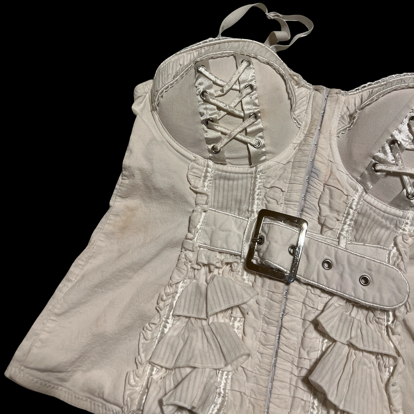 (L) entry corset style top