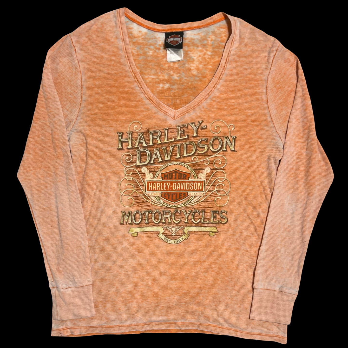 (XL) brandt's harley davidson long-sleeve