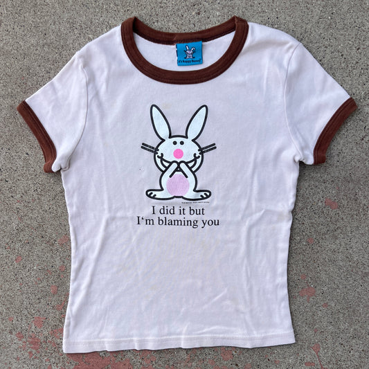 (XS) happy bunny baby tee