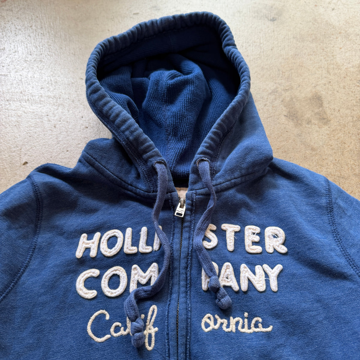 (L) ladies hollister blue jacket