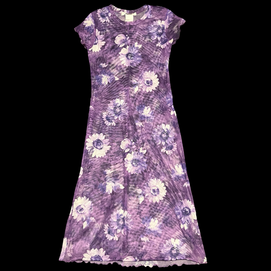 (L) hana sheer floral maxi dress