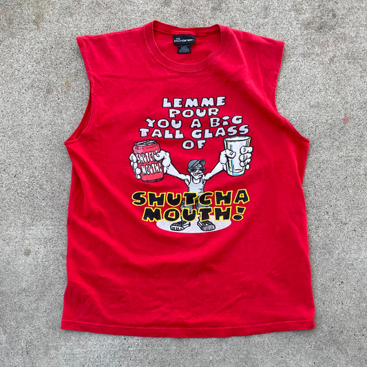 (M) No boundaries Shutcha mouth tank top