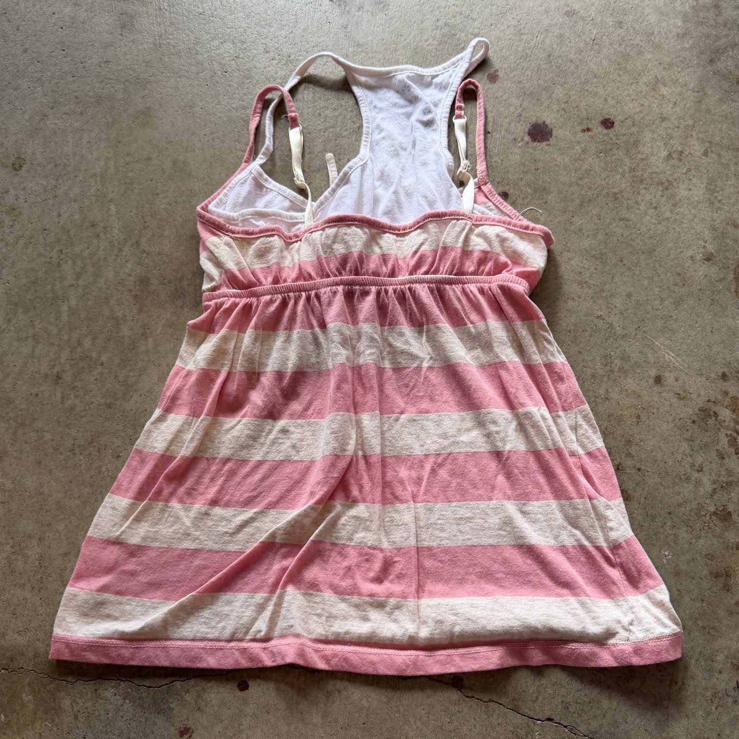 (M) one step up layered babydoll style top