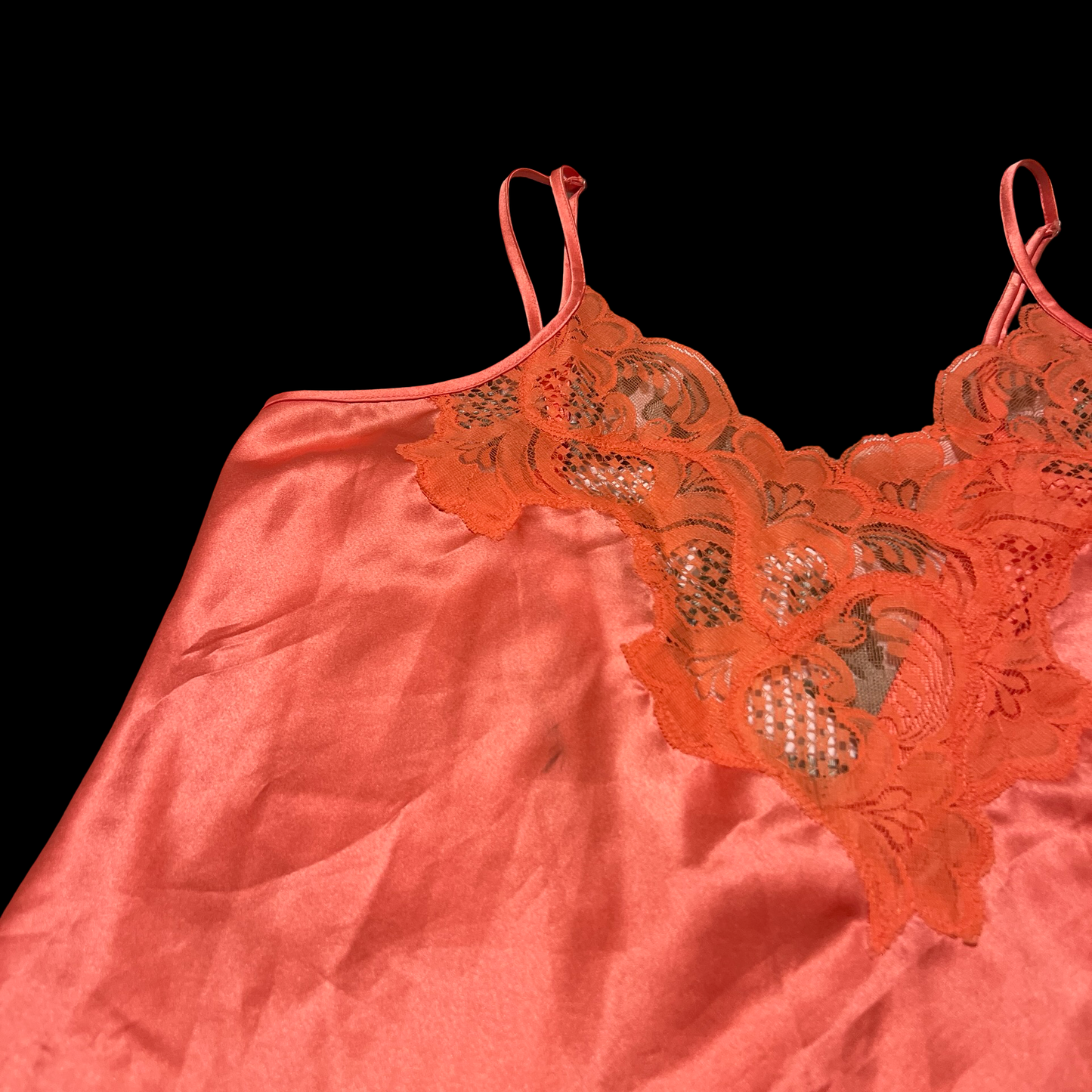 (M) victoria's secret coral mini slip dress