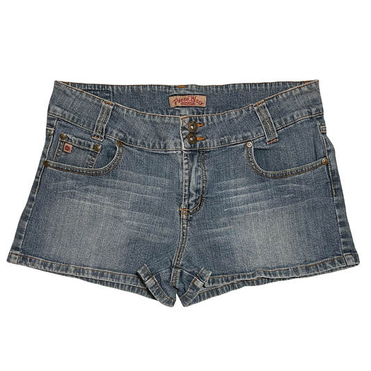 (13) paris blues denim mini shorts