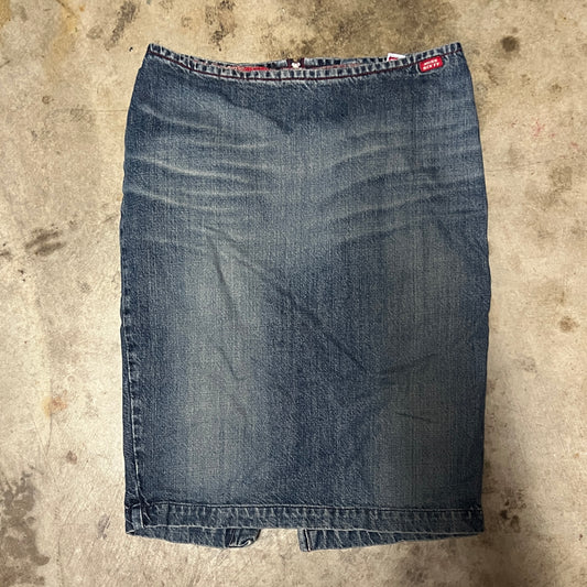 (M) miss sixty denim midi skirt