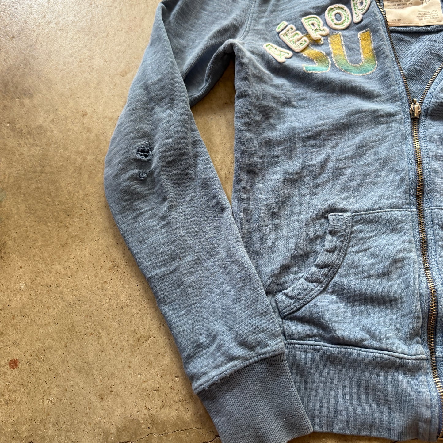 (XS) ladies Aeropostale surf zip up